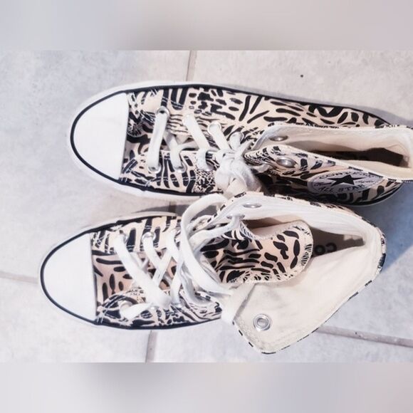 ANIMAL PRINT PLATFORM CHUCK TAYLOR ALL STAR CONVERSE SIZE 6.5 - Picture 5 of 7